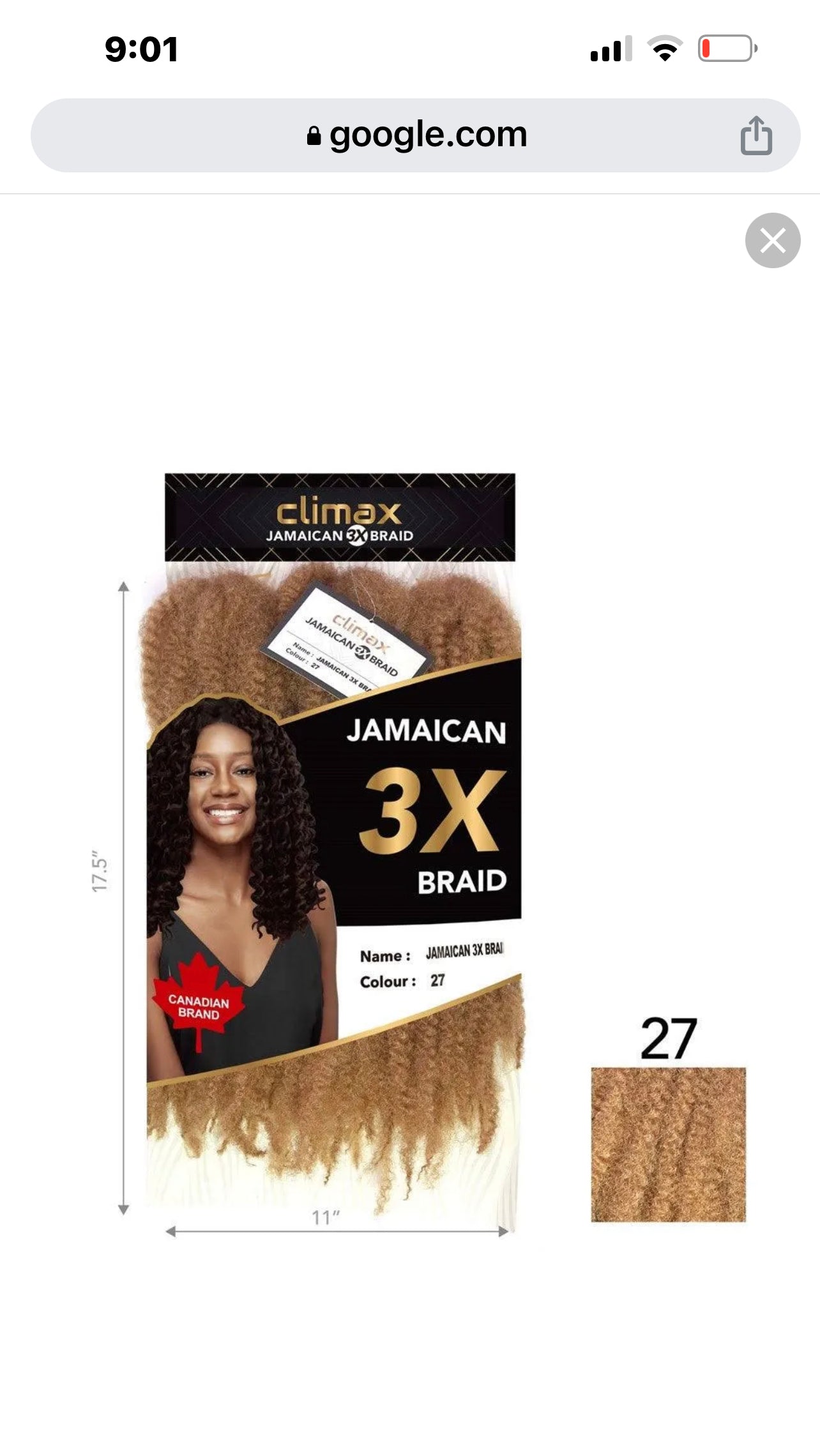 CLIMAX 3X Jamaican Braid